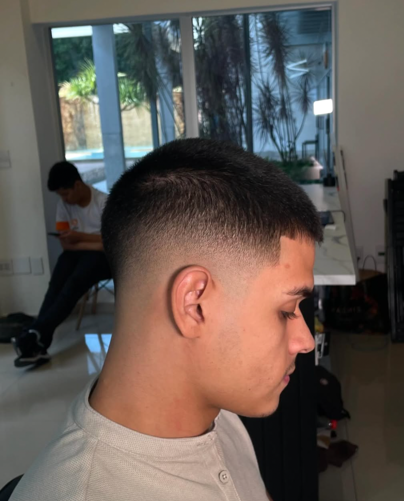 Corte curto com degradê